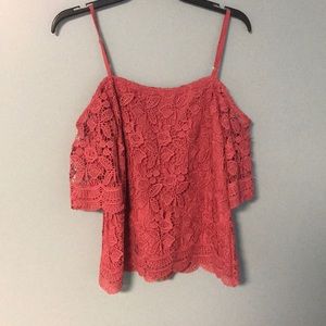 Pink Off the Shoulder Top